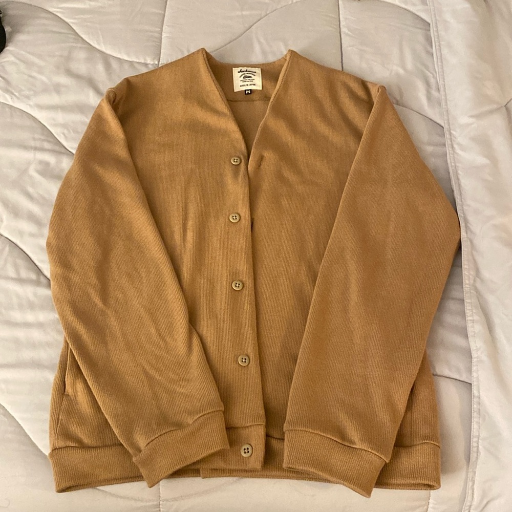 JACKMAN Cardigan. brown, Medium - Made in Japan / Nippon Made.